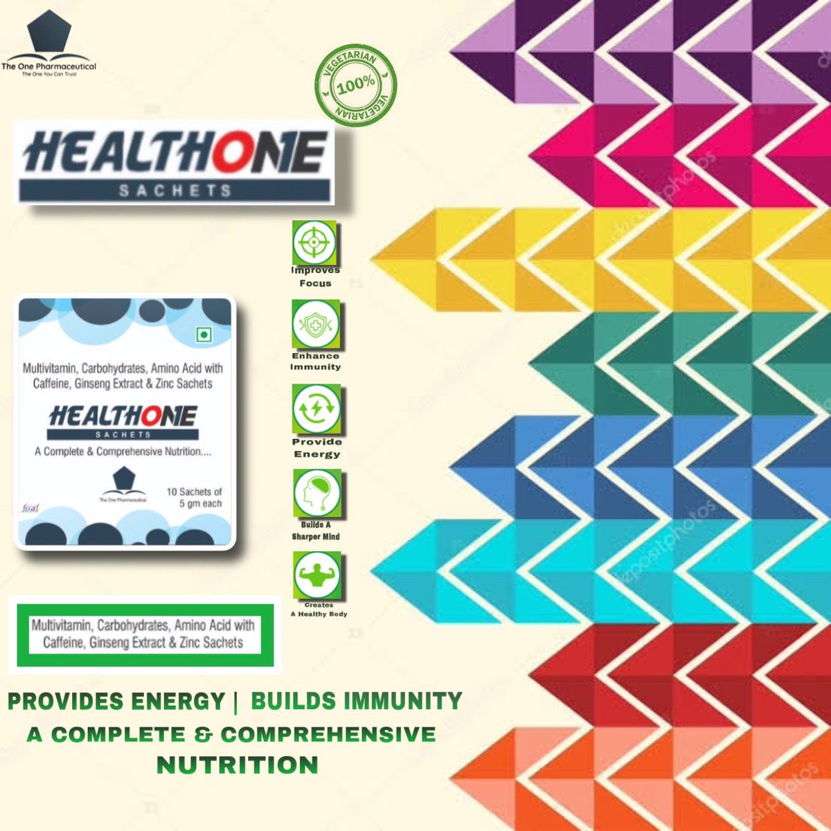THEONEPHARAMAC1's tweet photo. #HEALTHONE 
#sachets
#ImmunityHealthone
#TheOnepharmaceutical
#Completecomprehensivenutrition
#Newlaunchingproduct https://t.co/LfrNuI73EA