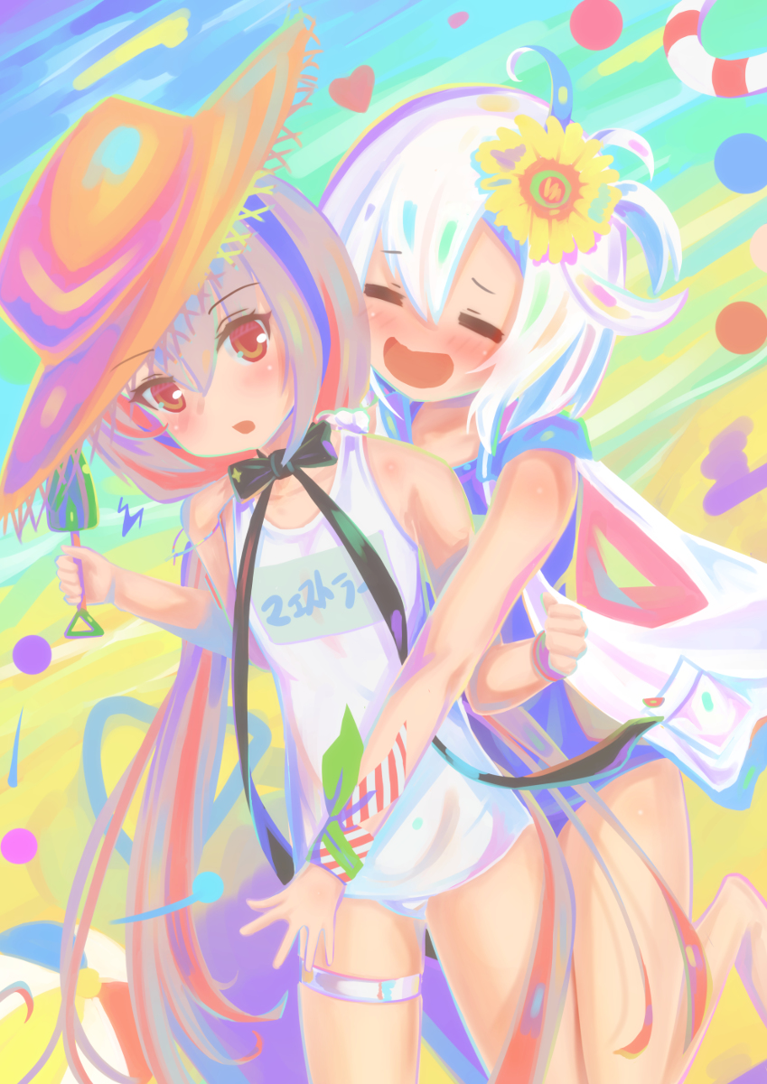 つるぺったん #アズールレーン #アズレン #マエストラーレ(アズールレーン) #リベッチオ(アズールレーン) #スク水 #ロリ https://t.co/h4ntFhdIaz 