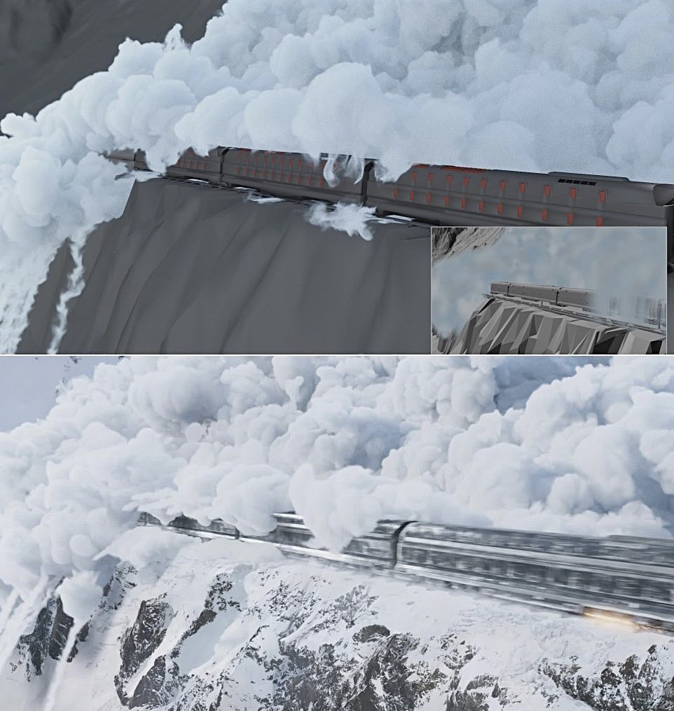 Avalanche hits the Train in Snowpiercer 1x02
