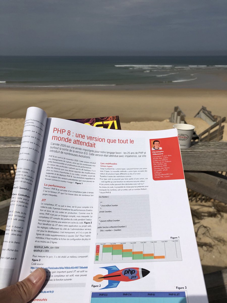 brunoboucard's tweet image. En attendant mon plat à emporter, je m’informe tranquillement sur PHP 8 que mon ami ⁦@tpierrain⁩ doit apprendre prochainement #programmez