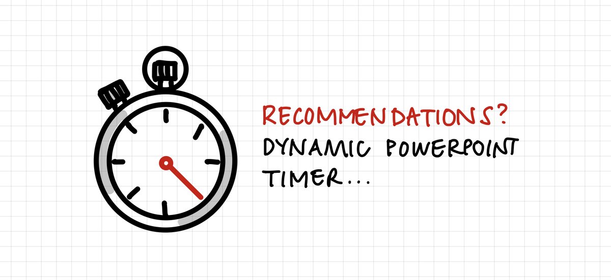 HazeloneWhite's tweet photo. Looking for a dynamic timer (analogue or digital) to add to PowerPoint to time activities. Anyone know of one that isn’t complicated and is inoffensive to look at? #PowerPointTimer https://t.co/iOlv2eMI2V