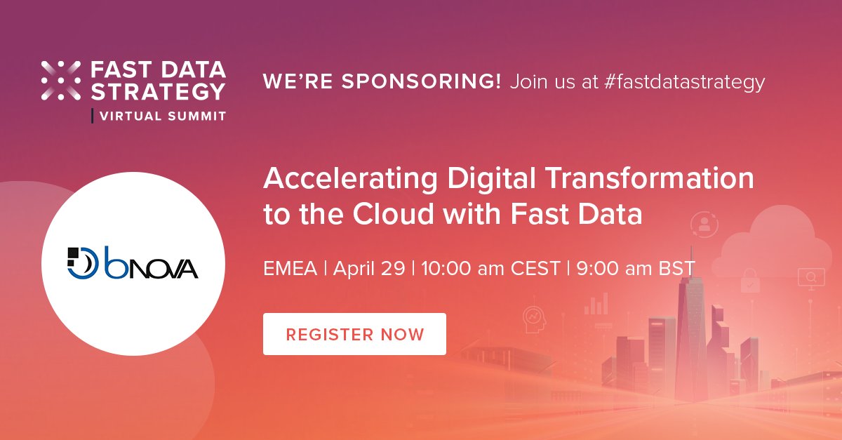 BNovaConsulting's tweet image. #FastDataStrategy  |  Virtual Summit  |  29 Aprile
Le organizzazioni affrontano oggi enormi trasformazioni digitali, così profonde che le aziende devono migrare aspetti chiave delle loro infrastrutture nel cloud. Ma come approcciare tale processo?
hubs.ly/H0M1FRx0