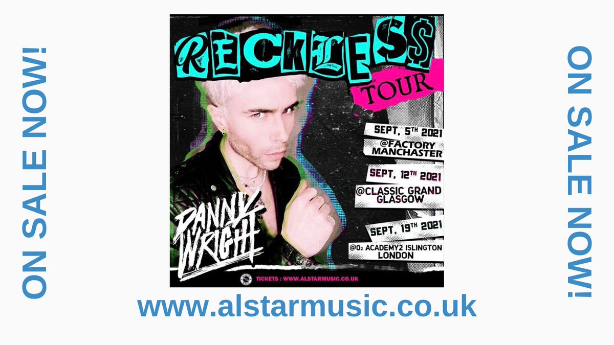 alstarmusic's tweet photo. Do you ever want to just rock out at a gig? Now is your chance!
ALSTAR MUSIC PRESENTS... @DannyWrightUK's #RecklessTour with special guest - @itssSamclark
Performing in #Manchester #Glasgow and #London
🎟️Book your tickets NOW at: https://t.co/7phsFUiUWl https://t.co/eS3vgJWytK