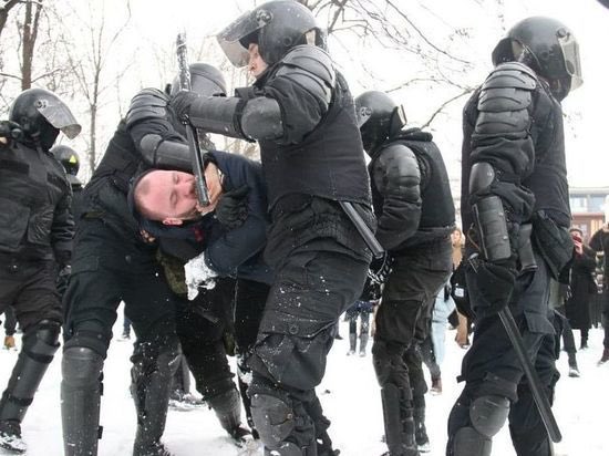 Митинг полицейских