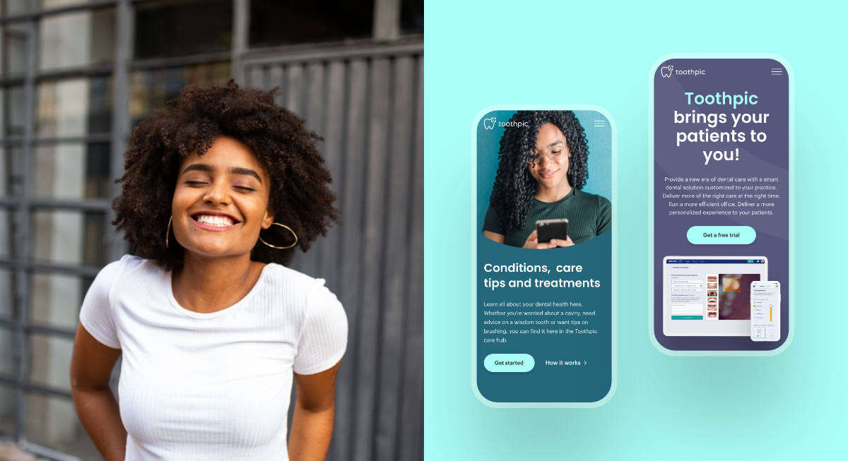 Check out our latest web design &amp; branding work with Toothpic, a tele-dentistry company in the US.
plugandplaydesign.co.uk/toothpic/

#webdesign #webdesignagency #brand #websitelaunch #brandidentity #healthcare #dentistry #webdevelopers