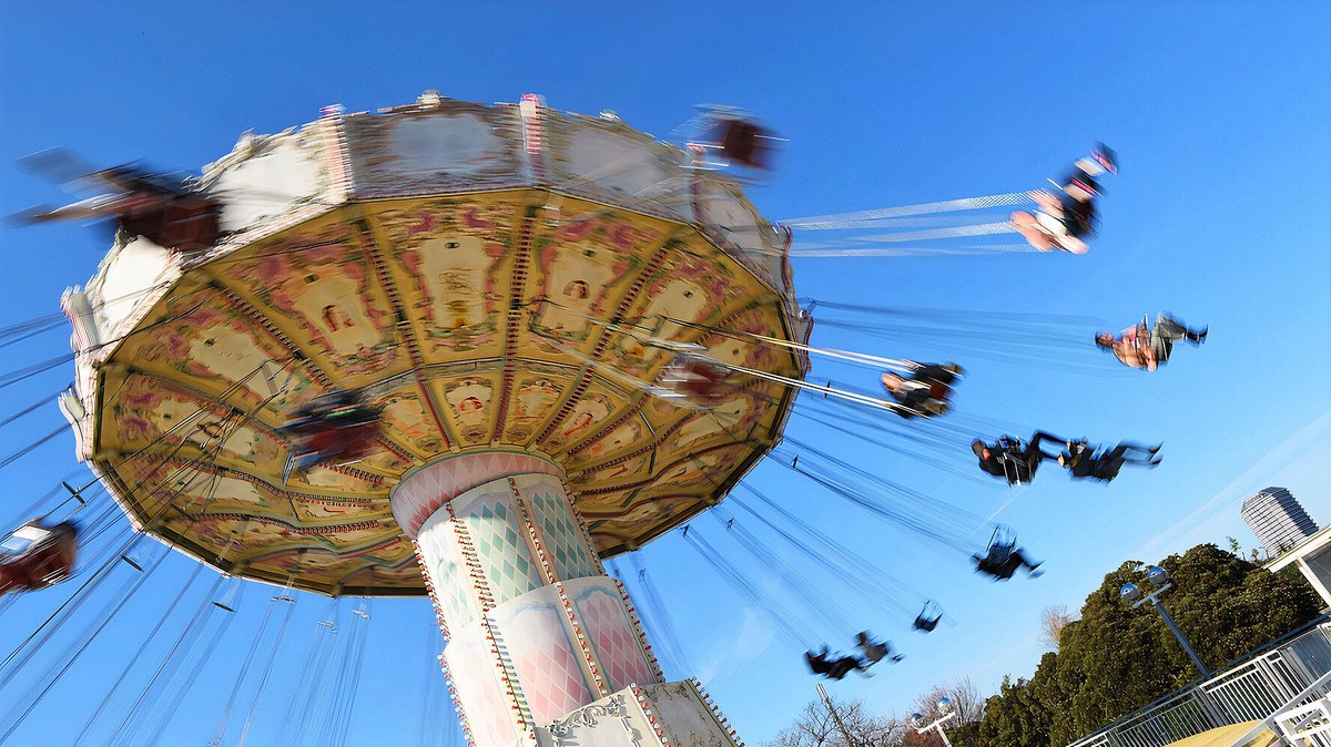 RidesAmusement's tweet photo. Wave Swinger II by Zierer available for sale! (preowned)⁣
⁣
Footprint: ∅ 16m⁣
Height: 20m⁣
Seats: 32⁣
⁣
Inquiries: inquiry@amusement-rides.com

More details: https://t.co/vscs7qY9Fm https://t.co/Bb2h8neybX
