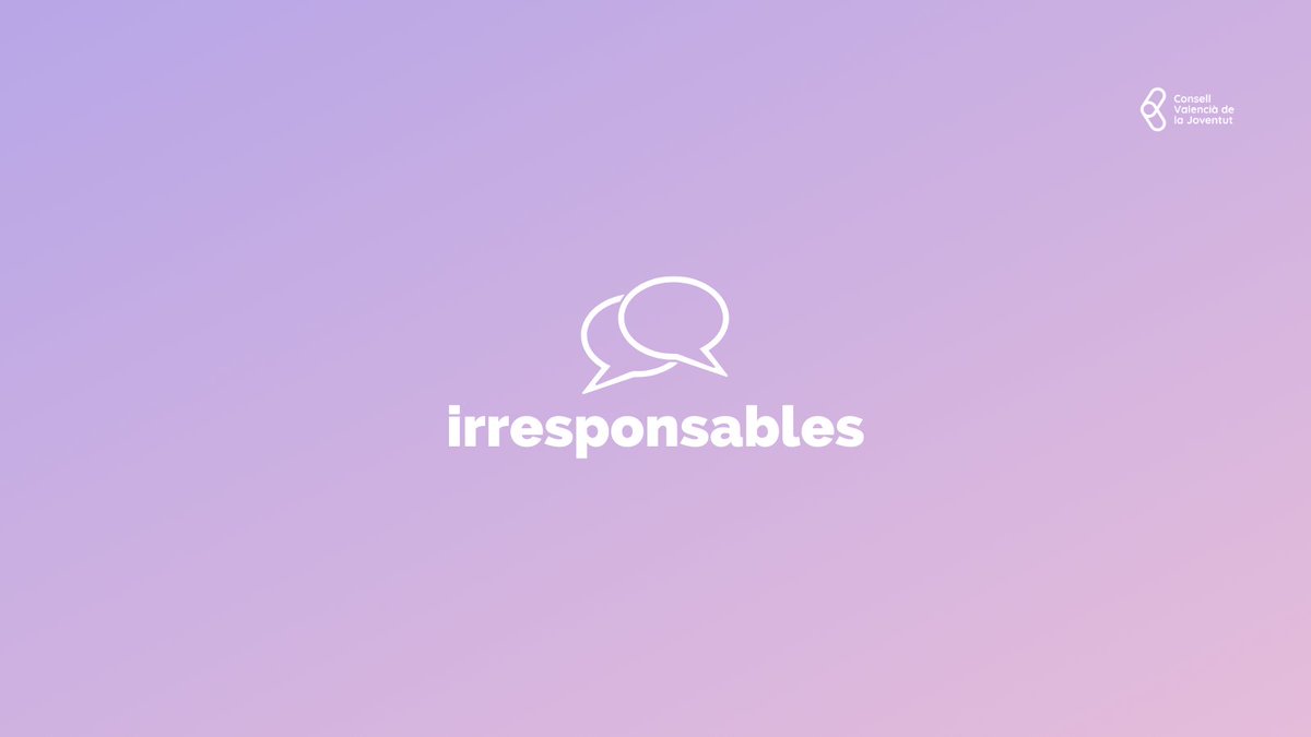 ConsellJove's tweet photo. 🟣 ÚLTIMA HORA: Llancem nou programa a Twitch: #IrresponsablesCVJ

🤔 Però per què aquest nom? T'ho contem.

⬇️ OBRIM FIL https://t.co/ui1dysP9vR