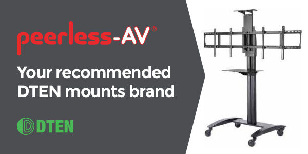 Square1Dist's tweet image. Peerless are the chosen bracket solution for all your DTEN needs.
Shop all the @PeerlessAVEU solution now and mount your @DTEN_Global screen securely 👉bit.ly/2R2RgNC