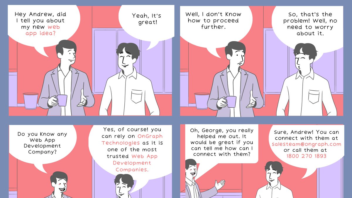 OnGraph's tweet image. Guess!! What Andrew and George are talking about? 🤔🤔🤔🤔
Let’s check it out!!!👇👇👇
Get in touch with us today to turn your amazing Web App idea into reality, bit.ly/2QekQzt
#WebAppDevelopmentSolution #WebAppDevelopmentCompany #WebAppDevelopment #Ongraph @OngraphTech