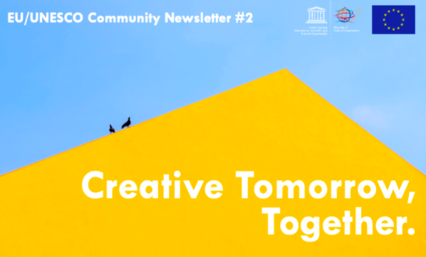 UNESCOEU's tweet photo. Want to know more and be regularly updated about 🇪🇺#EU @UNESCO programme?🤝

12 partner countries work towards creating a better future for artists &amp; an enabling ecosystem for the creative sector.

Read and subscribe to EU/UNESCO Community #Newsletter 📰
↪️https://t.co/VbNakNwCbq https://t.co/xs5s1Dio9N