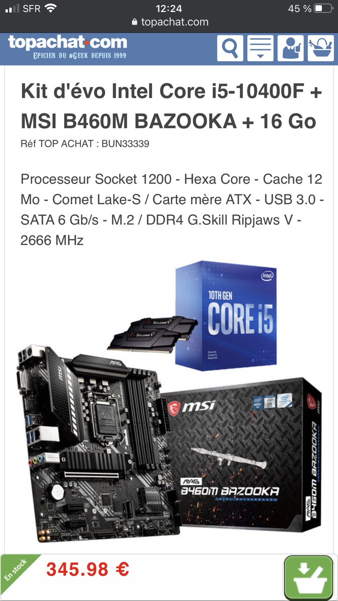 HotiLive's tweet image. @TopAchat bon bah à défaut d’avoir gagné #ZeIncredibleMachine on va partir sur un kit evo 😔