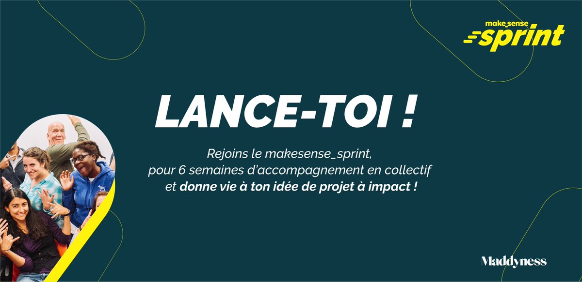 🙌<a href="/makesense/">makesense</a> propose 6 semaines pour : 
- clarifier votre problématique et votre mission sociale,
- explorer votre écosystème,
- identifier vos potentielles cibles, 
- réaliser des rencontres terrain !

Fin des candidatures le 29 avril !⏳#impact 

➡️ france.makesense.org/entrepreneurs/…