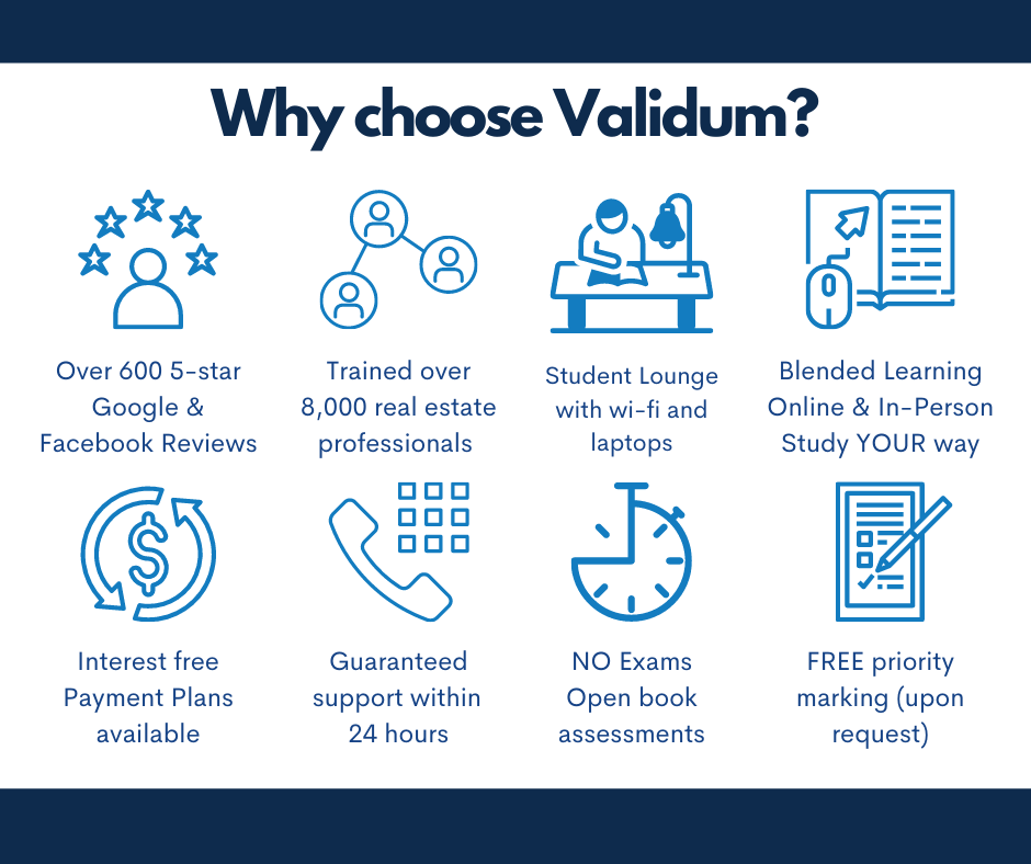 DISCOVER THE VALIDUM DIFFERENCE
WITH A BLENDED APPROACH TO LEARNING AND PERSONALISED SERVICE, YOU WON’T REGRET JOINING THE VALIDUM FAMILY.
#realestateagent #propertymanager #care #service #realestate #career #boomingmarket #newjob #newcareer #realestatelife  #success #jobseeker