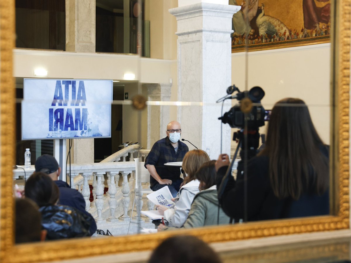 Presentación de la película #AitaMari en el @GizaZinemaldia - Por @javijuliophoto para @smhumanitario 
#EFEfotos