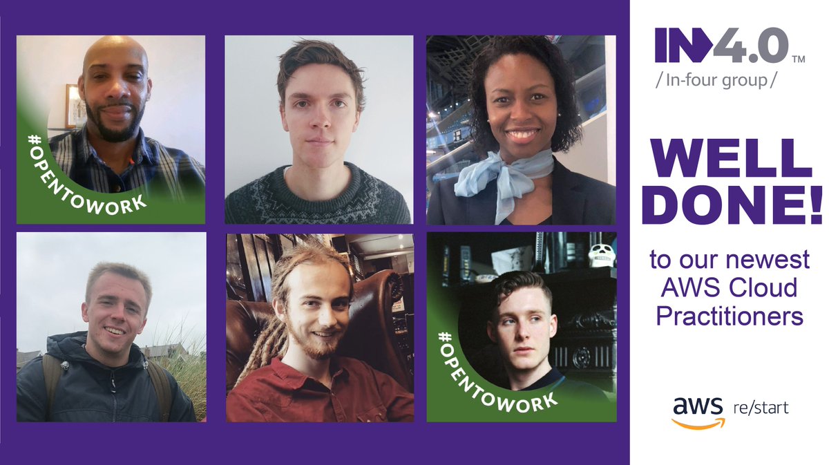 IN4_Group's tweet image. Congratulations to our Junior Engineers on achieving their @awscloud Practitioner certification which to achieve after just 12 weeks is an amazing achievement and we&apos;re incredibly proud of them all!

#FastTrackFund