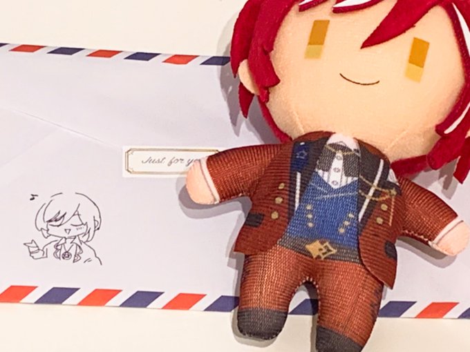 はのとさんから夏目ぬい譲ってもらったらめちゃくちゃかわい〜イラストとお手紙頂いちゃったので自慢させてください🥰薫なず助かるありがとォ😭❤️ 