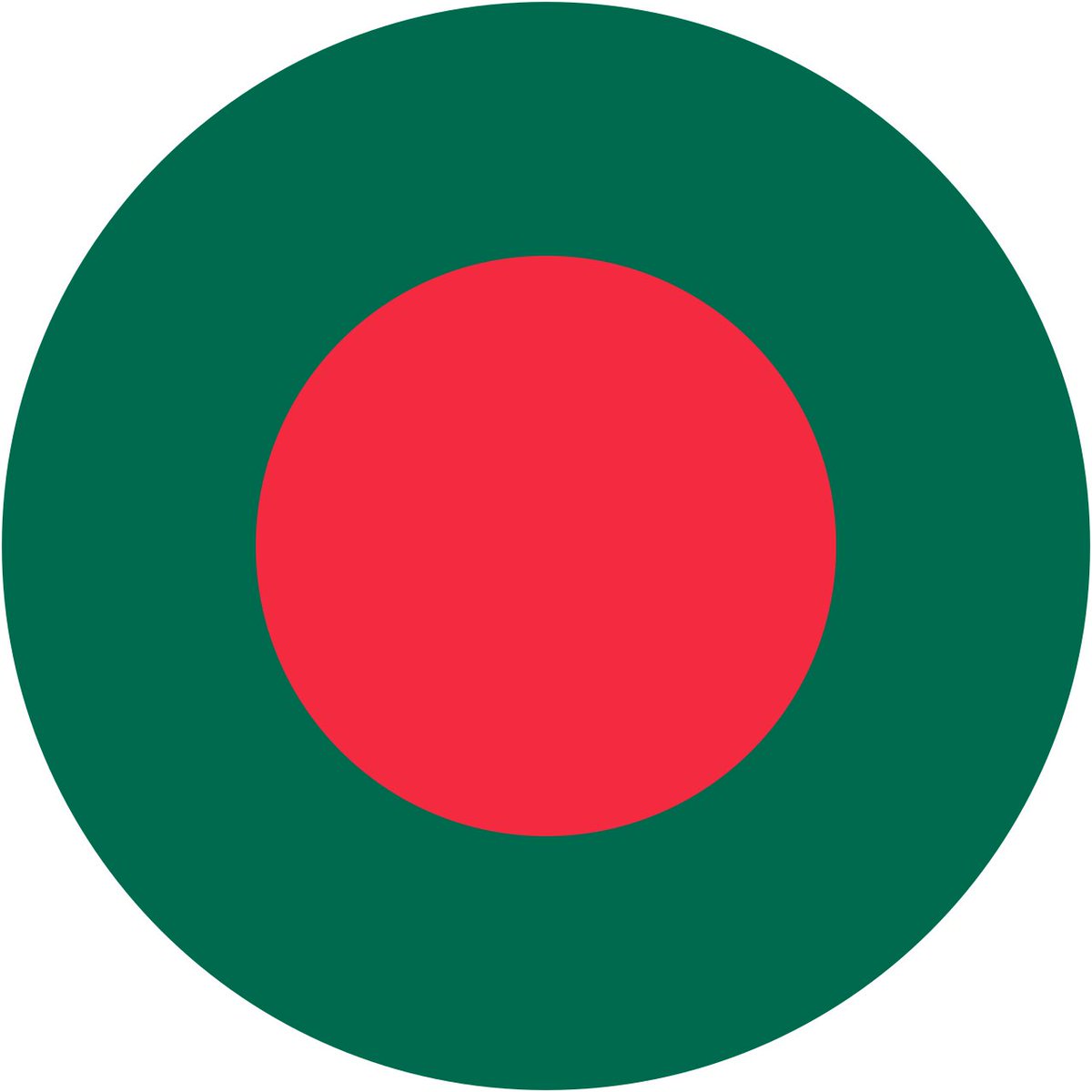 Bangladesh: flag in a circle, but for naval aviation they put whitewalls on it, which is stylish