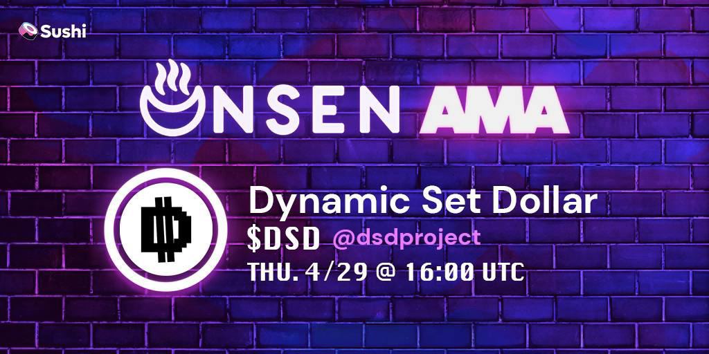 Join us for our <a href="/SushiSwap/">Sushi.com</a> AMA on THU 4/29 @ 16:00UTC⏰

Follow 👉discord.com/invite/CD2YdZz…

<a href="/0xMaki/">0xMaki</a> See you there 👀