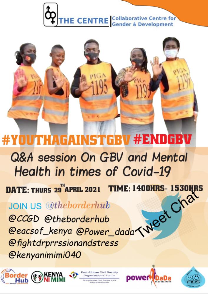 Enough is Enough,we are tired of the Killings,we are tired of the Rape and defilements cases,we must put a stop to GBV
<a href="/mahipso/">Mahipso</a> <a href="/asereopollo/">Nelly  Asere Opollo</a> @imo_aldrin <a href="/AbukayoM/">Abukayo Murunga</a> <a href="/CCGD_KE/">Collaborative Centre for Gender and Development</a> <a href="/jolouierodgs/">Joe</a> <a href="/obonjo1_obonjo/">AMB. JUDY ORICHO @obonjo1_obonjo</a> <a href="/AwinoFoundation/">Awino LOVE Foundation</a> 
#EndGBV 
#YouthAgainstGbv