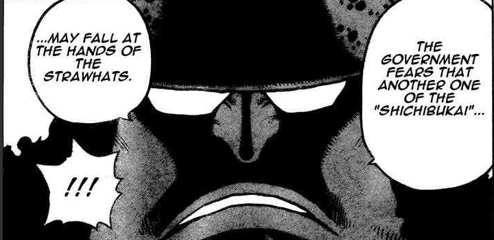 Kuma is told that it's not good for another Shichibukai to be defeated and that such a thing cannot be found out or made public, otherwise they will cause too much embarrassment and have to be discontinued. This of course, connects to Fujitora making Doflamingo's defeat public.