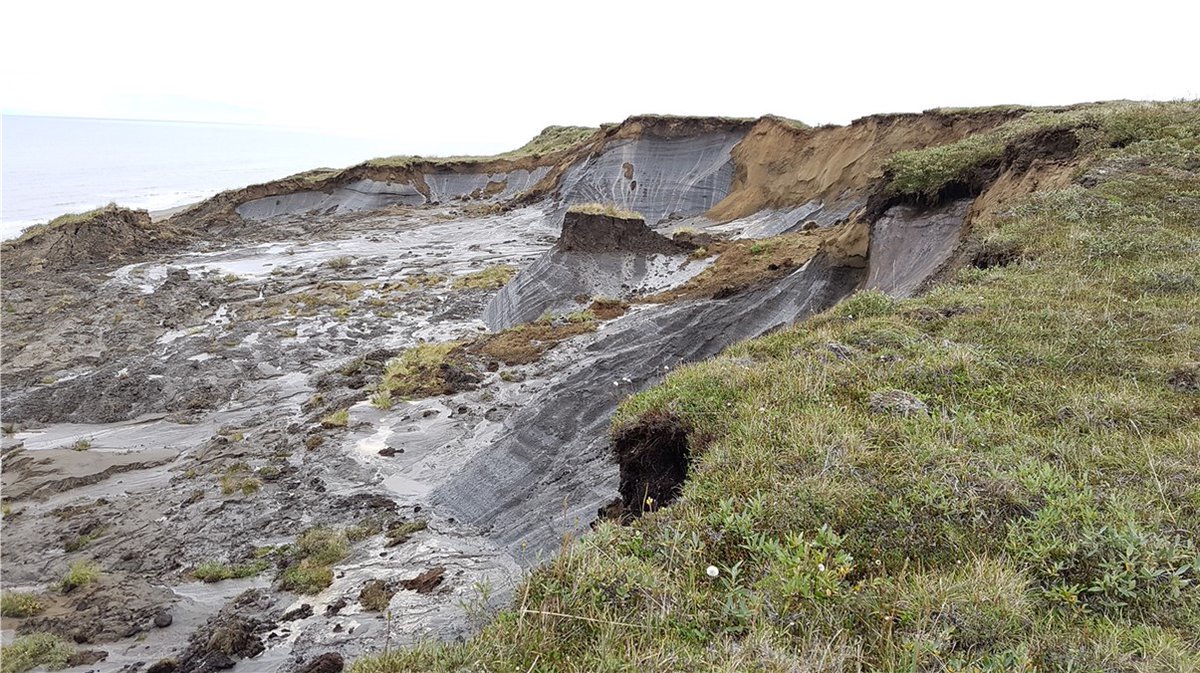 Retrogressive thaw slumps (RTSs) are a form of landslide that occurs in areas where thick layers of ice are present within the permafrost. When exposed to surface energy fluxes, the ice front melts and retreats inland, with the soil on top crumbling… 11/17