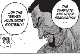 Luffy is largely responsible for the collapse of the Shichibukai system. Saving Alabasta and Dressrosa had a huge impact on the likelihood of this being voted for at the Reverie. Fujitora then helped to make it happen.