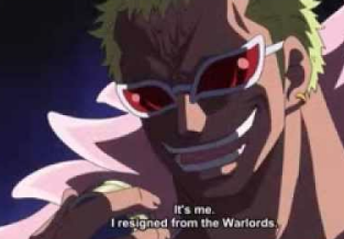 The roles of Blackbeard and Law are often overlooked in this. Blackbeard perhaps brought the biggest and most public disgrace to the warlords and then Law similarly used it for his own means. Law undermined their legitimacy by his own actions and having Doflamingo 'resign'