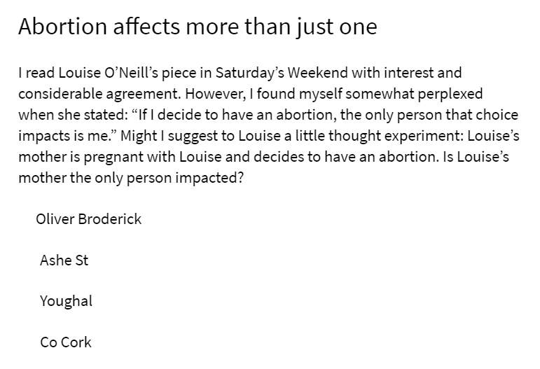 prolifecampaign's tweet photo. Great letters written by our #PLCNetwork Activists in the Irish Examiner ππͺπ
#chooselife #prolife #PLCNetwork https://t.co/MEAYE2Ro4q