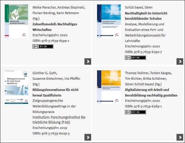 Unser digitaler Büchertisch steht! Link gibt‘s im Padlet zum #AGBFN-Forum und natürlich auch hier u.wbv.de/digibtagbfn.
#Nachhaltigkeit #Arbeit #Berufsbildung @fbb_de @iab_news @BIBB_de.