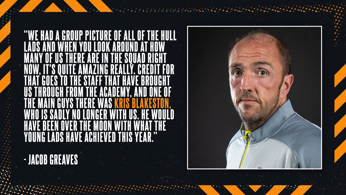Lovely words from Jacob Greaves.

You'll never be forgotten, Kris. 🧡🐯 

#hcafc | #theTigers