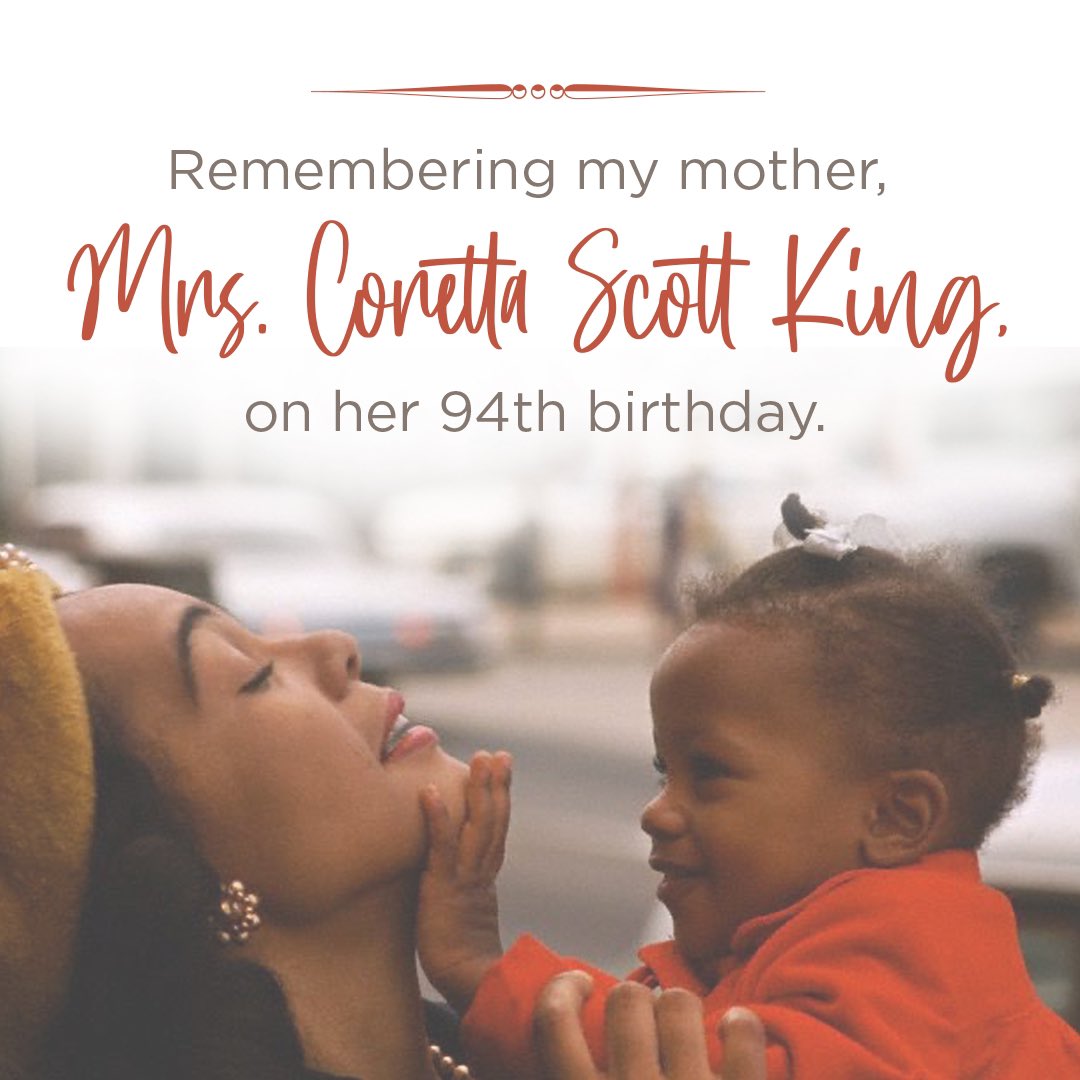 BerniceKing's tweet photo. Missing you, Mama. Thank you.

#CelebratingCoretta #BeLove https://t.co/iydZfxBu42