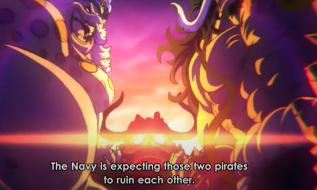 This is why the Navy were hoping that Big Mom and Kaido would simply take each other out. Their alliance creates a huge problem for them that must be immediately dealt with.But they said they won& #39;t act.