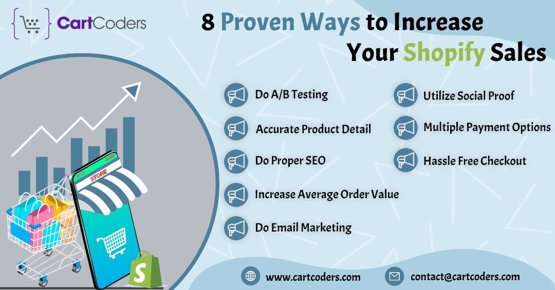 CartCoders's tweet photo. 8 Proven Ways to Increase Your Shopify Sales
#shopify #shopifystoresetup #shopifythemesetup #shopifydevelopmentcompany #shopifyserviceprovider #shopifyseoexpert #shopifymultivendor #shopifymigration #shopifythemedevelopment #shopifythemecustomization #shopifythemedesign https://t.co/o0H4B8a6ke