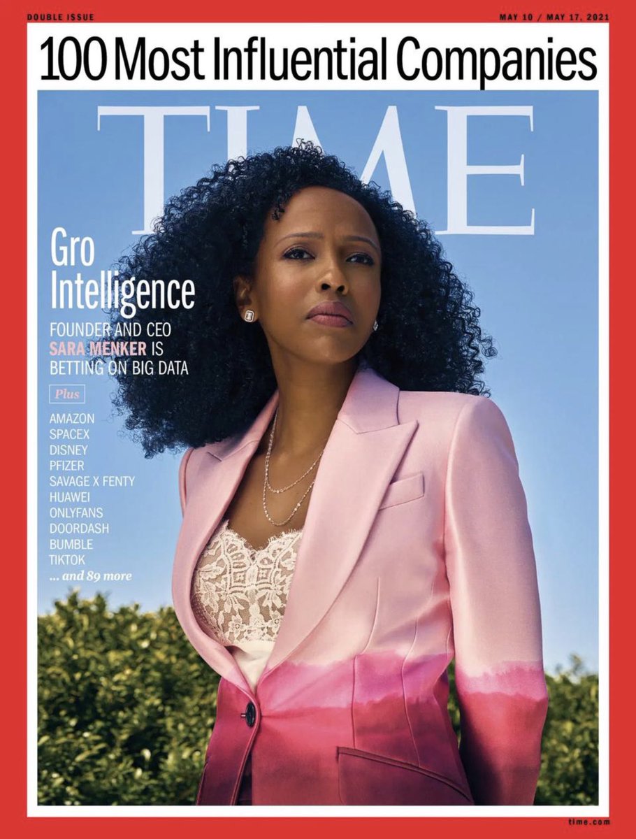 benyam_bisrat's tweet photo. #Ethiopia Founder and Ceo of #GroIntelligence @SaraMenker #BigData #FoodSecurity #ClimateChange #TIME100Companies https://t.co/tMFC3oI7Bk