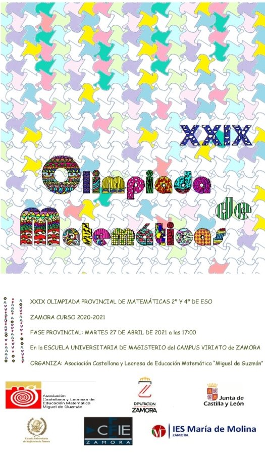 cfiezamora's tweet photo. Hoy se celebra la XXIX edición de la Olimpiada de Matemáticas. Enhorabuena a la organización https://t.co/J1iggfrIFI