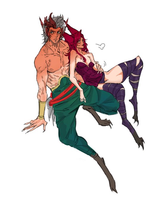 Chickens or  dog with a chicken?#LeagueOfLegendsFanArt #LeagueOfLegends #xayah #rakan #sett #ArtofLegends 