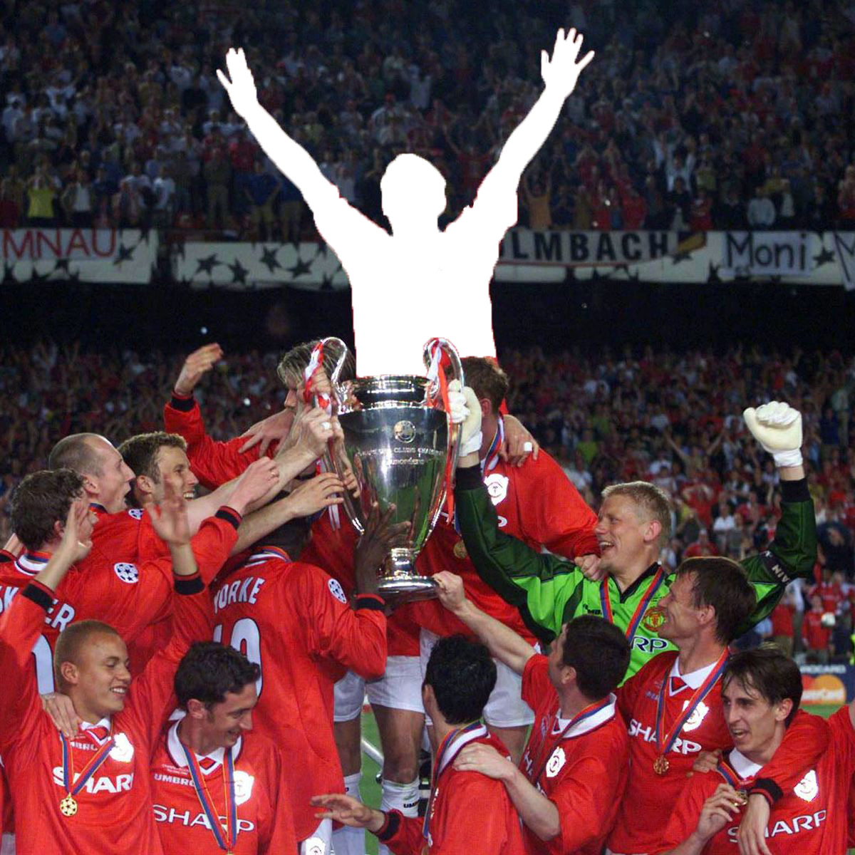 OfficialStatMan's tweet image. Can you name the missing Manchester United 1999 treble winner. #ManUtd #guesswho #PremierLeague