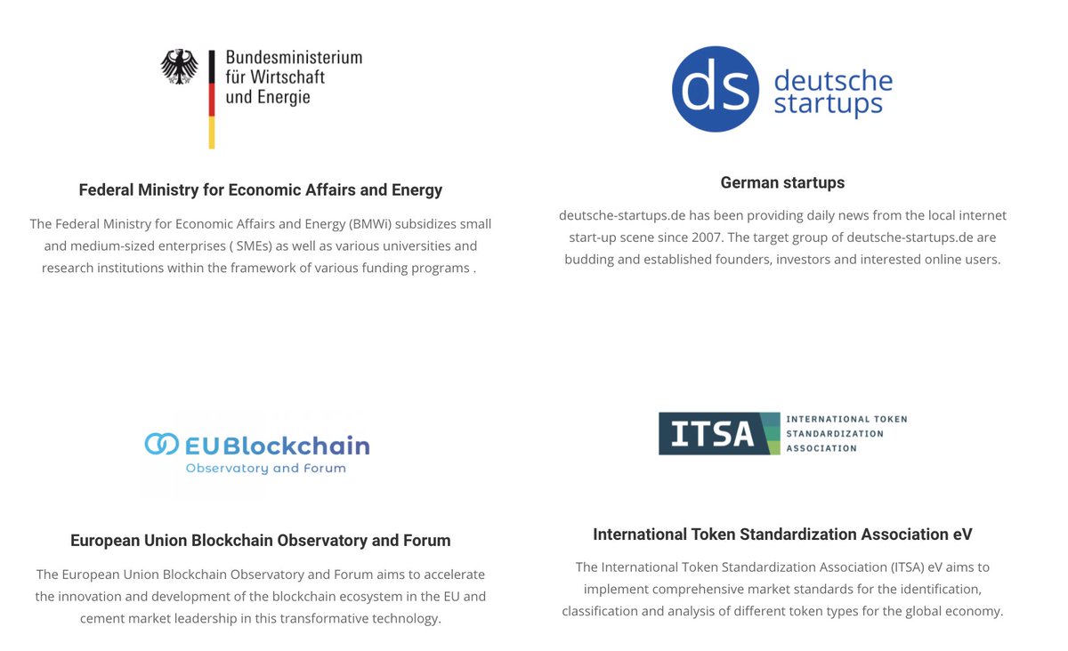 The  $UCT Partners & Associations:- Solaris Digital Assets GmbH (Top European fintech bank)- Cooperation with 2nd biggest German Stock Exchange- The Federal Ministry for Economic Affairs & Energy- EU Blockchain Observatory & Forum- International Token Standardization(5/8)