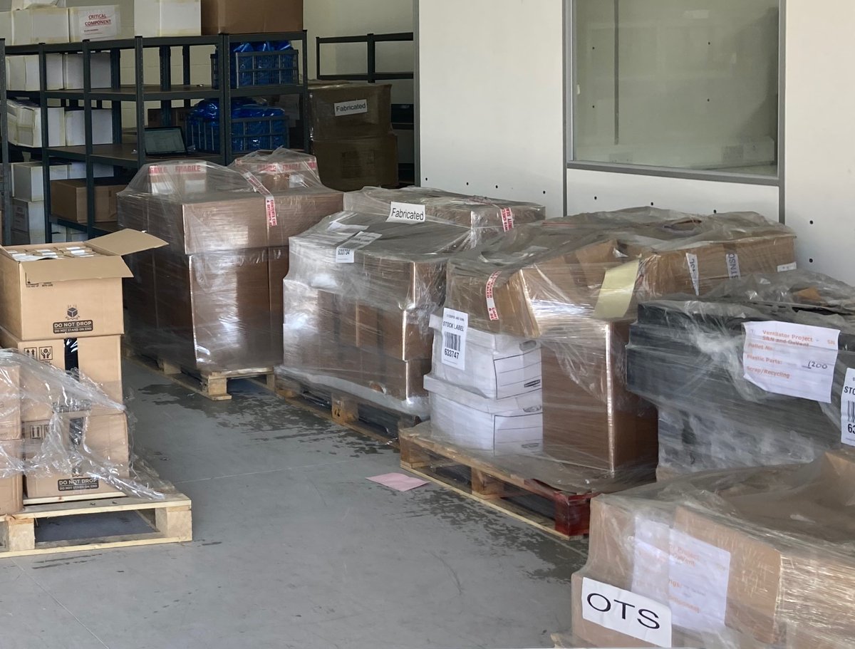OxVent (@oxvent) on Twitter photo OxVent - ventilator components ready for assembly OxVent - ventilator components ready for assembly