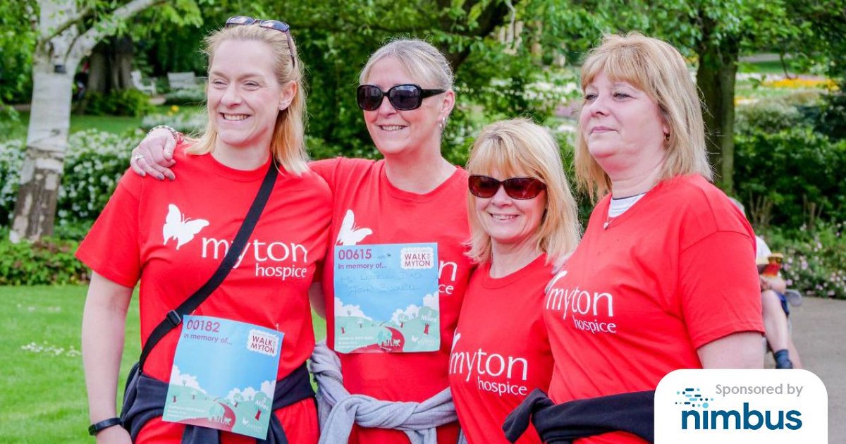 nimbusdti's tweet image. Nimbus are pleased to sponsor this year’s Virtual Walk for @MytonHospices mytonhospice.org/our-events/eve…

Together, we hope as many colleagues, customers, friends &amp;amp; family can join us in safe bubbles or groups on Sunday 9th May!

 justgiving.com/fundraising/ni…

#mytonhospices #charitysupport