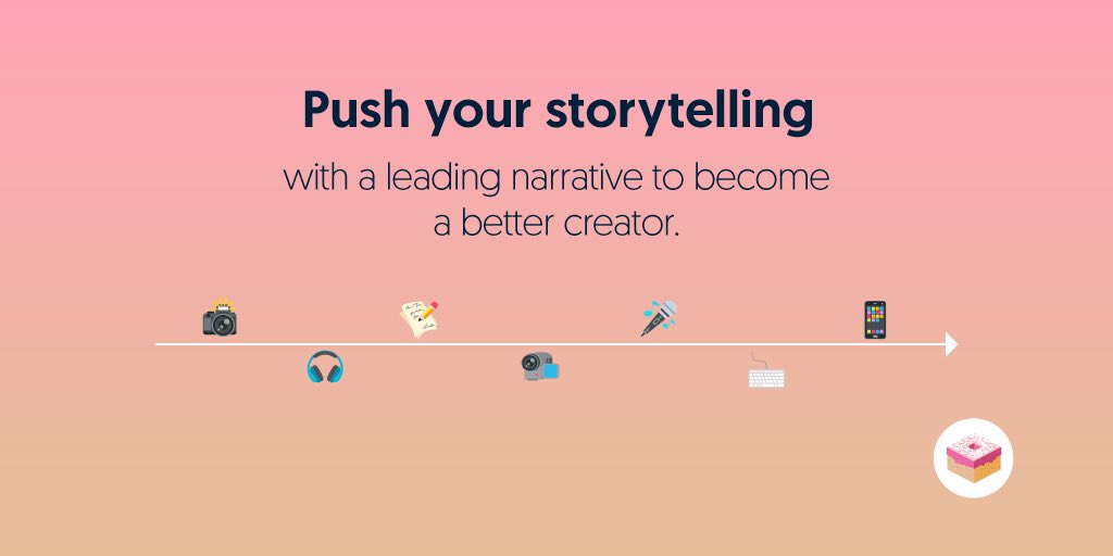 How a leading narrative helps your  #storytelling and makes you a better creator.A thread in 4 steps