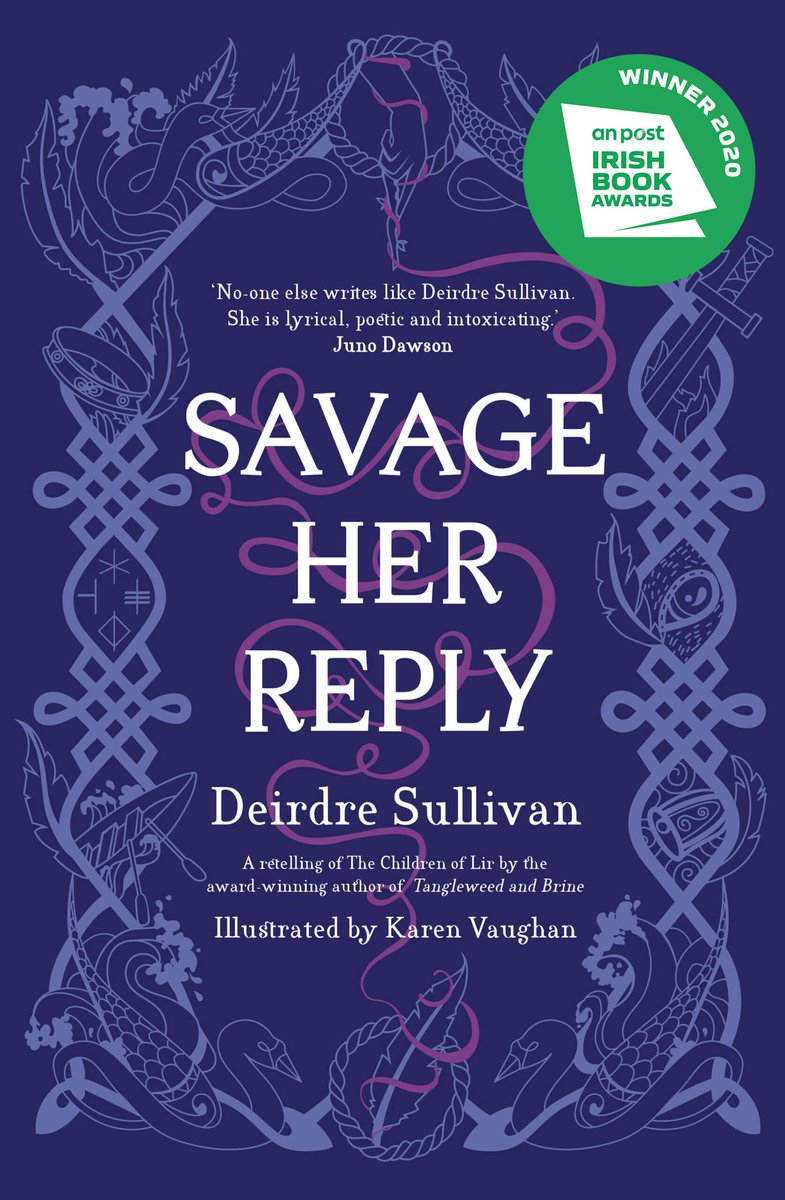 Day 27 of the  #ReadIrishWomenChallenge2021: a book where weather plays a roleSavage Her Reply by  @propermiss (illus.  @karenmvaughan)You know the spiel at this stage (and if you haven't, where have you been?): a retelling of The Children of Lir through Aífe's eyes. Go read it
