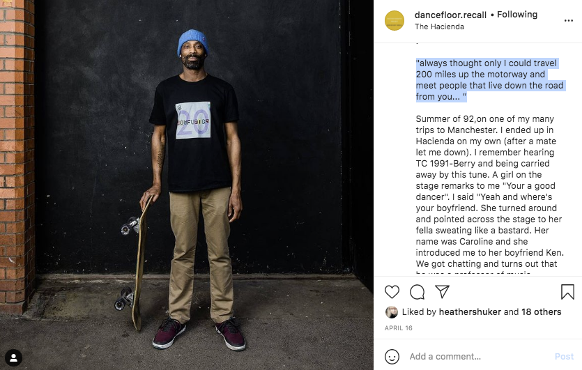 Call out for #dancefloorstories. Chance meetings, marriages, new careers &amp; happenings... Here's Marvin who travelled 200 miles to <a href="/Fac51hacienda/">FAC51 The Haçienda</a> &amp; met Ken who he then made music with..