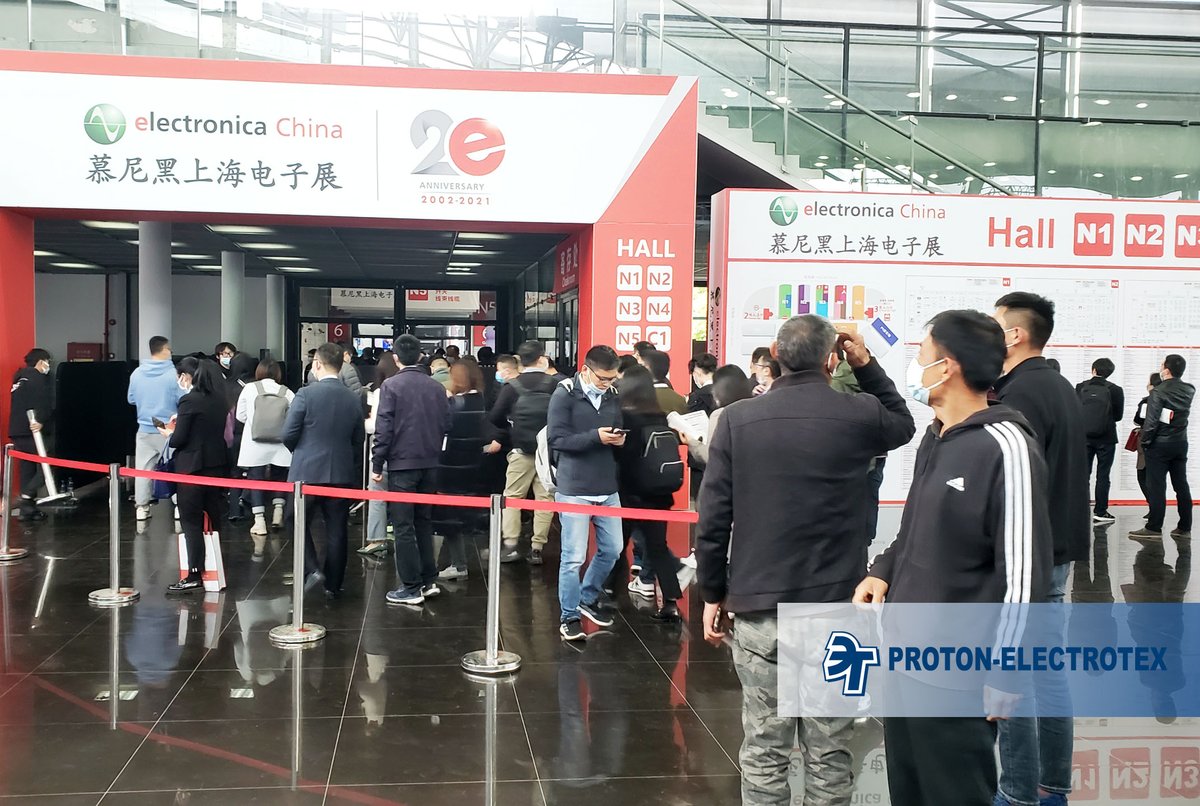 proto_electro's tweet image. Electronica China Exhibition Ends in Shanghai! 

The Electronica China exhibition was attended by the official representative of Proton-Electrotex in China, Shanghai QiCong Electronics Co., Ltd. 

Read full story: en.proton-electrotex.com/news/electroni…

#protonelectrotex #production
