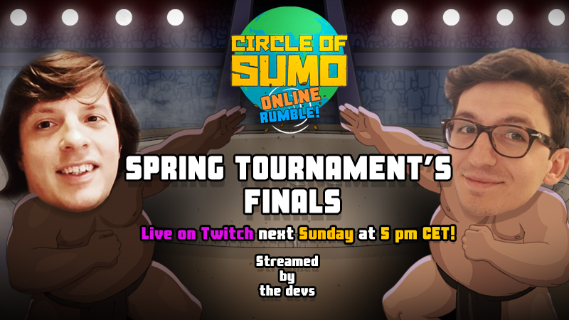 CircleOf_'s tweet photo. We're streaming the tournament final live on Twitch!
Waiting for ya!💜
💜👉https://t.co/oBuPVaEZ6P
#indiegame https://t.co/8yAV4SJh6O