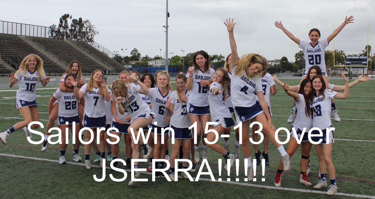 Sailors late surge propels them to a 15-13 win over #7 JSerra!!! <a href="/TeranRodriguez1/">Teran Rodriguez</a> @MaxLaxinc <a href="/MaxPrepsPR/">MaxPreps PR</a> <a href="/SteveFryer/">Steve Fryer</a>  <a href="/OCSportsZone/">OC Sports Zone</a> <a href="/ocvarsity/">ocvarsity</a> @USLacrosse @USLacrosseMag