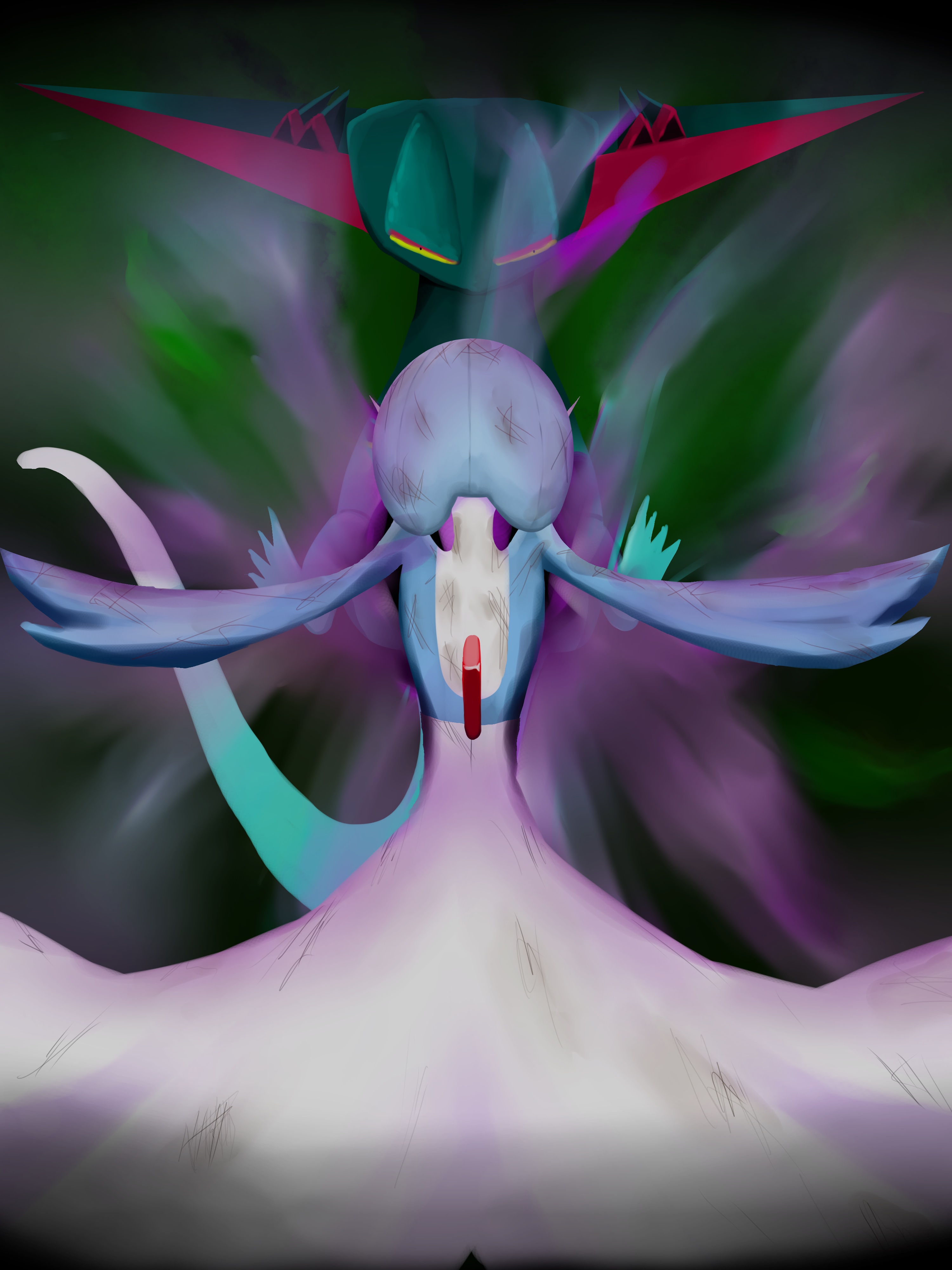 緑茶75 トレーナーを まもるためなら サイコパワーを つかいきり ちいさな ブラックホールを つくりだす ポケモン ポケモンイラスト イラスト サーナイト T Co Vmkdrbxq3m Twitter