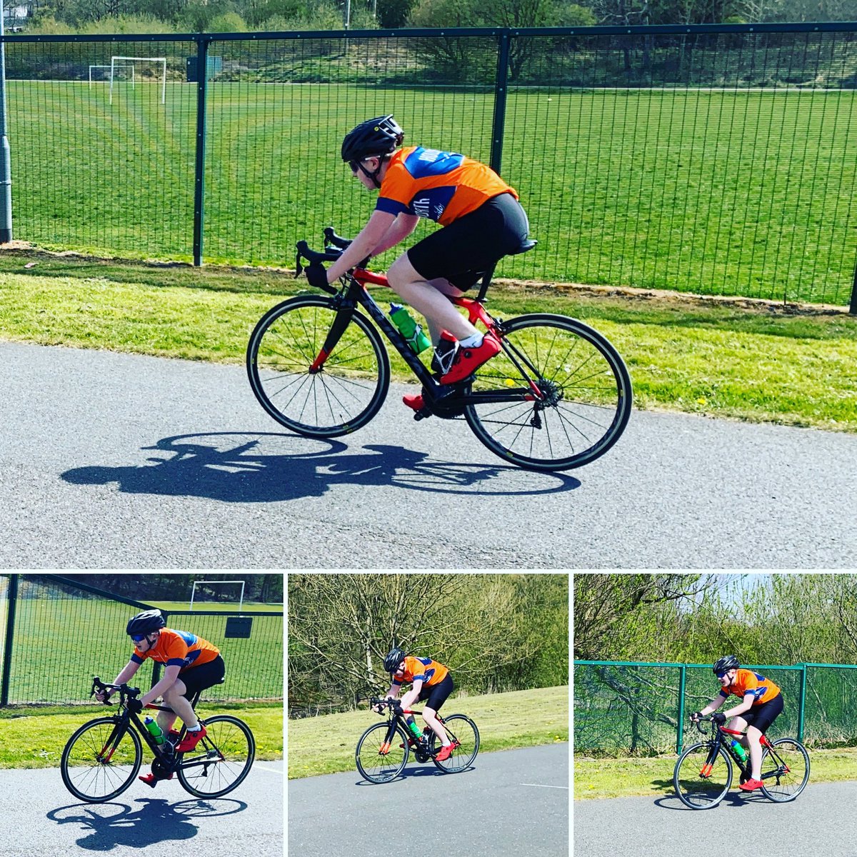 ethan_haughton's tweet photo. Dad managed to take me over to Steven Burke Cycling Circuit so I could ride a mock crit race to try and improve my average speed. Got a target to work against now 💪🏻💪🏻👍👍 #getSPOKD #teamspokd #cyclecoaching #SportCity #escv #strava #stravacycling #cycling #cyclinglife #bike https://t.co/33r79q3B93