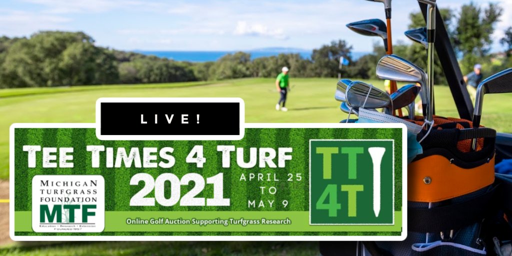 The <a href="/teetimes4turf/">Tee Times 4 Turf</a> auction is now LIVE!  app.galabid.com/teetimes4turf2…
What course will you be bidding on?  More courses will continue to be added so make sure to check back throughout the week!  <a href="/MSUTurf/">Kevin W. Frank</a>