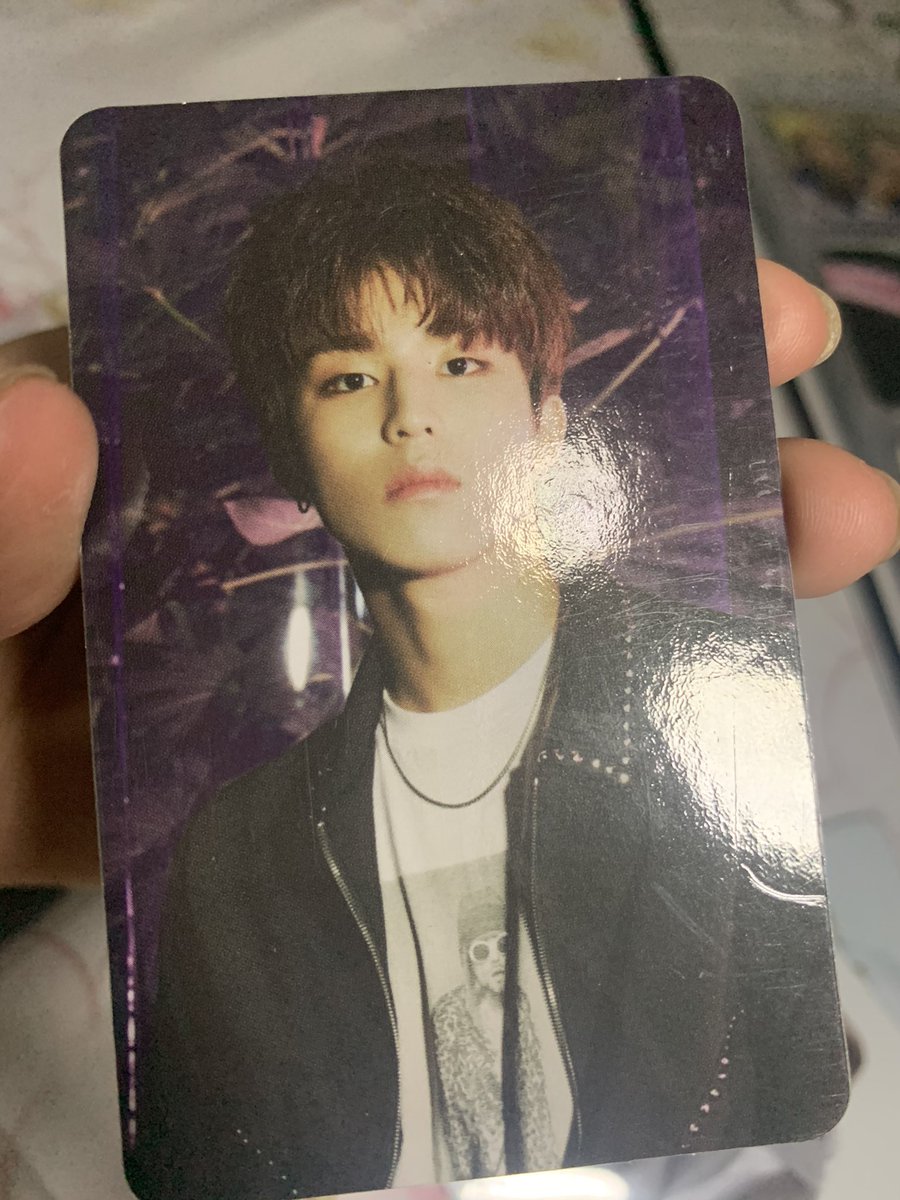 Junghwan and Jeongwoo PCs- album pulls thus cheaper price- marks are from original album packaging